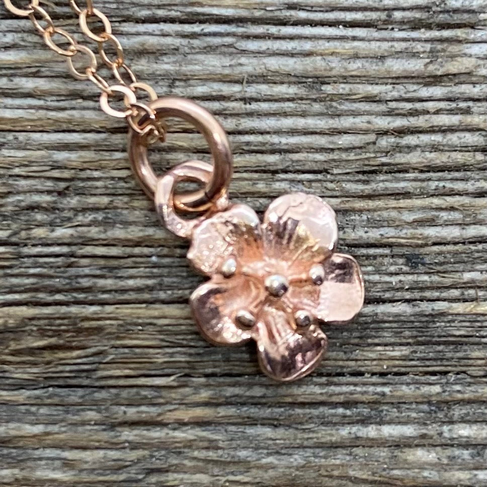 Blossom pendant in Rose Gold Filled