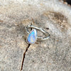 Stunning Fiery Pipe Boulder Opal branch Ring