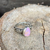 Pink/Purple Pipe Boulder Opal Elvin Ring