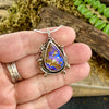 Purple Pipe Boulder Opal Abundance Pendant