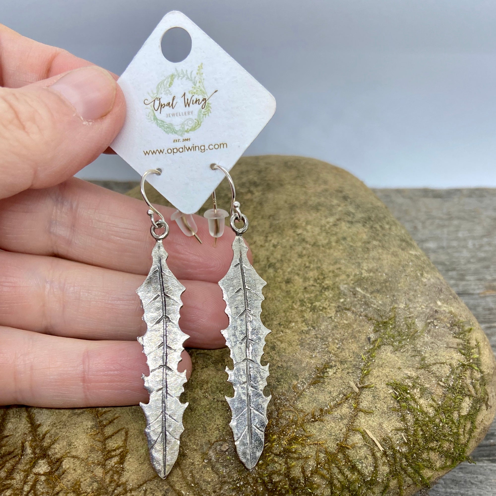 Dandelion Leaf Earrings