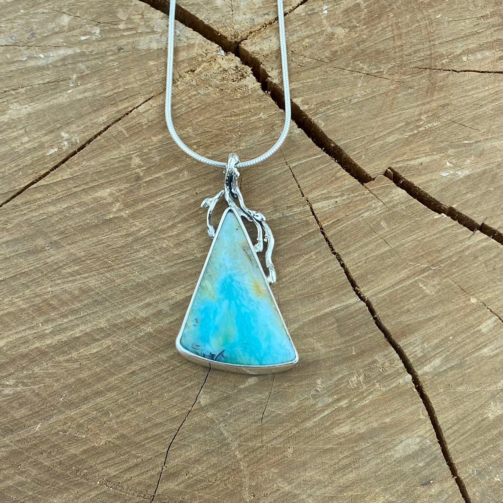 Peruvian Opal Woodland Pendant