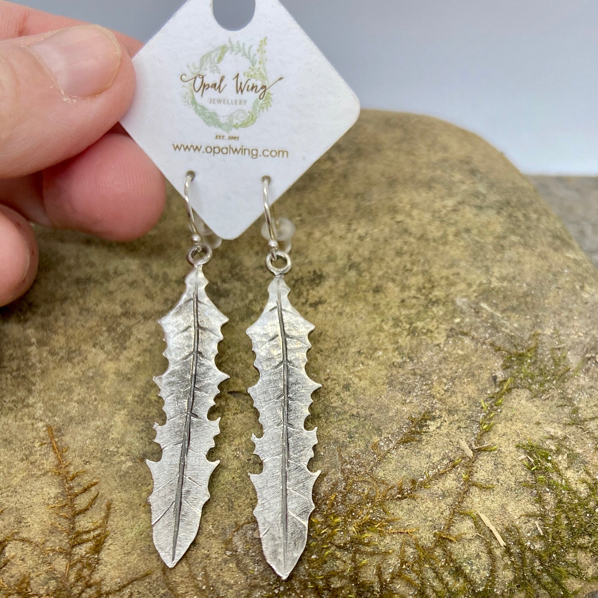 Dandelion Leaf Earrings