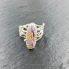 Pipe Boulder Opal Purple Woodland Ring