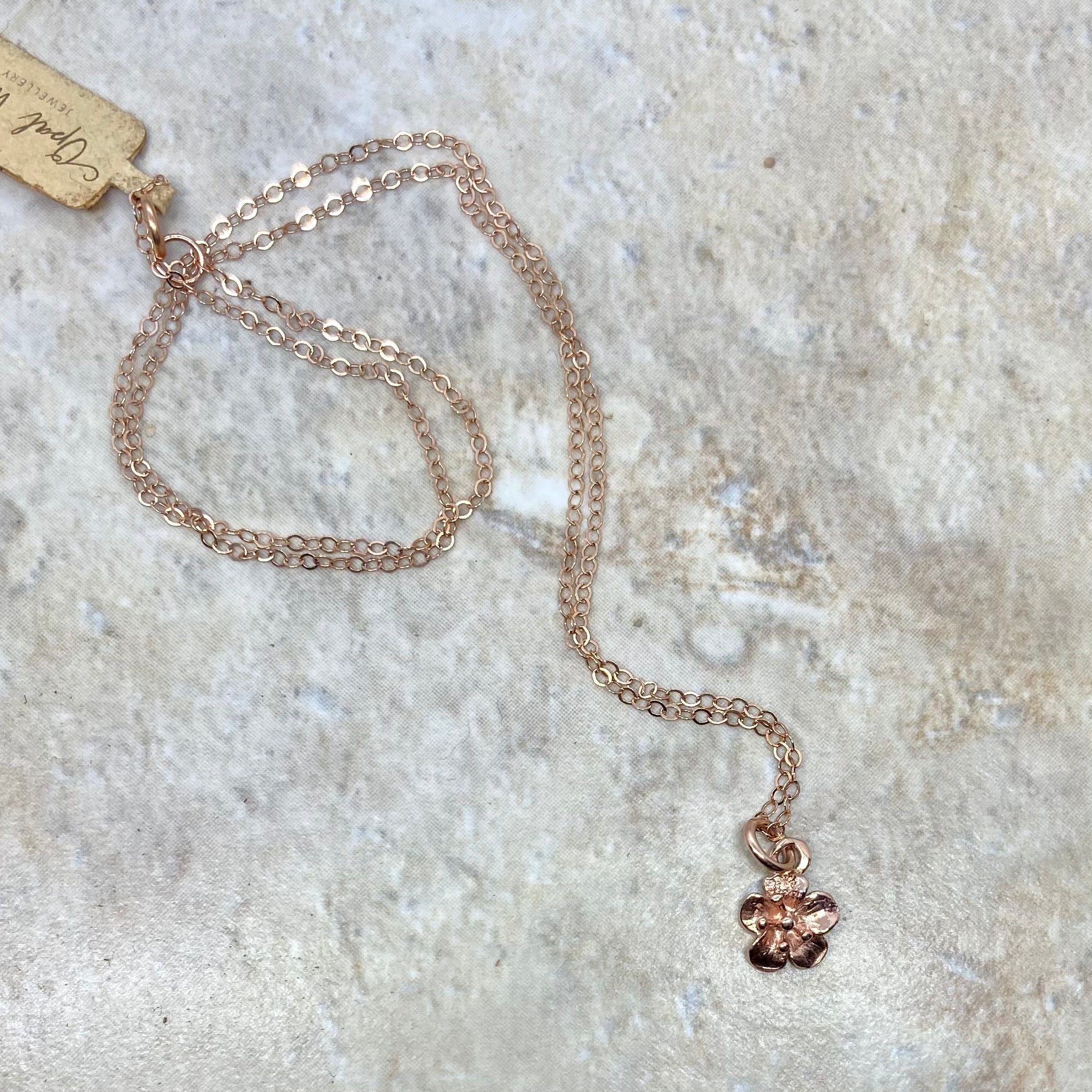 Blossom pendant in Rose Gold Filled
