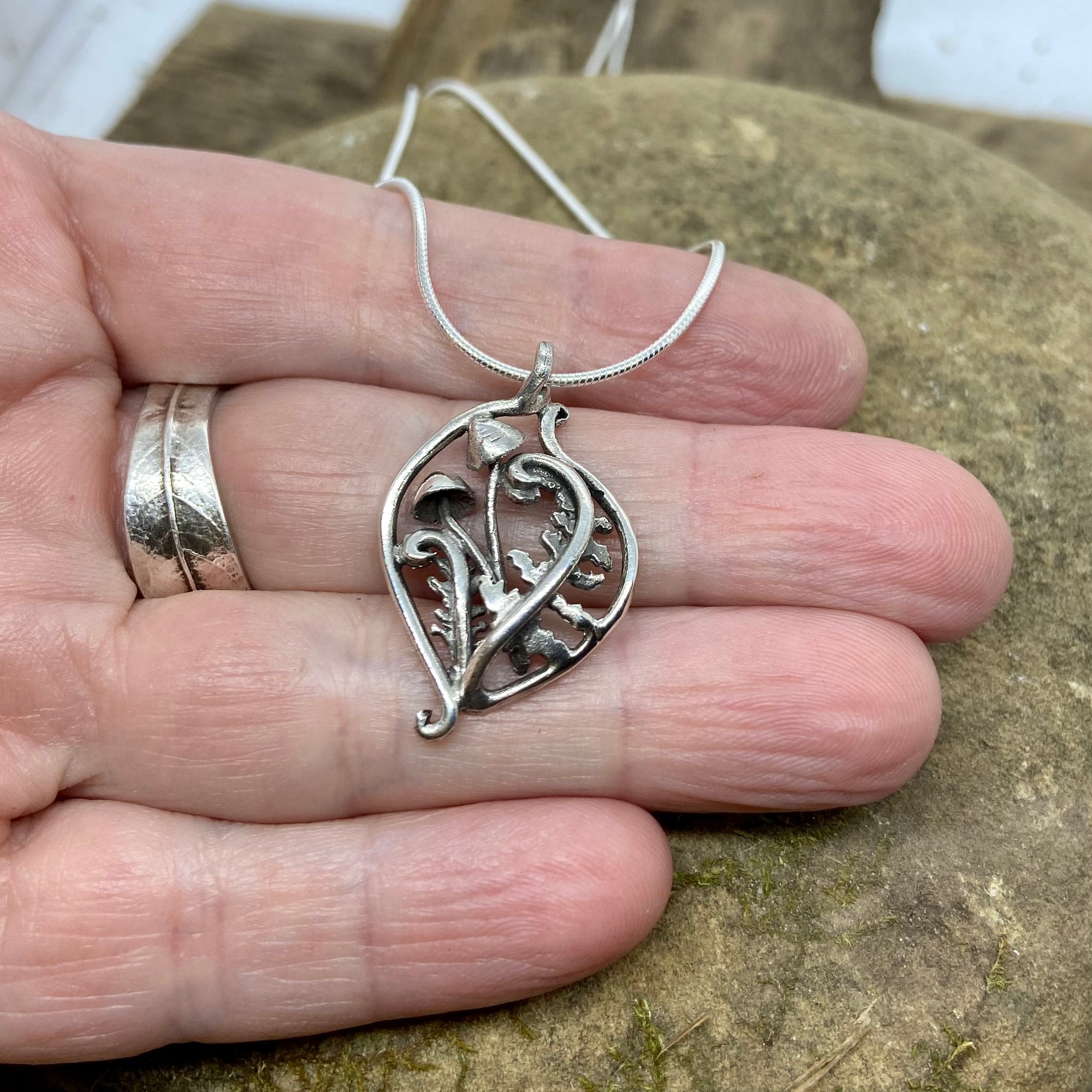 Fiddlehead Mushroom Grove Pendant