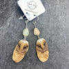 Owl Goddess earrings with Opal